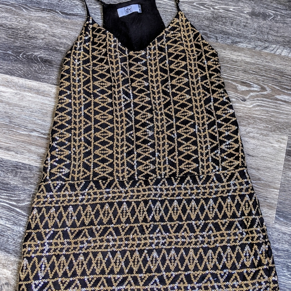 DV Gold glitter dress - Picture 1 of 3